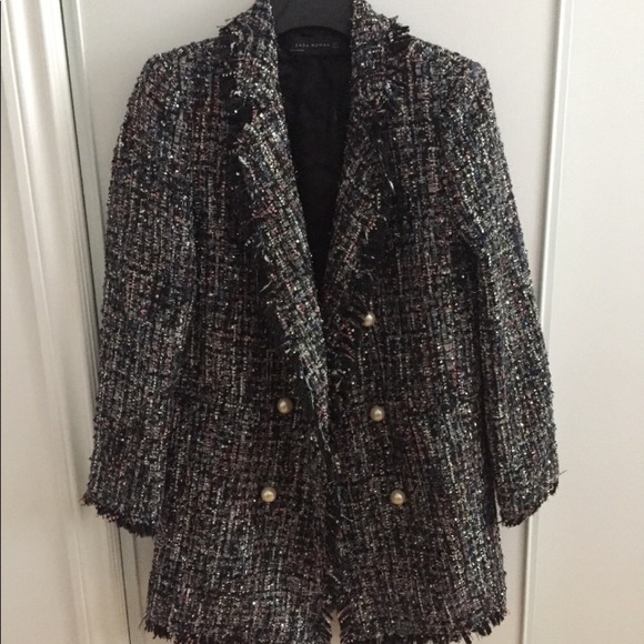Zara Jackets & Blazers - Zara tweed jacket Size New without tag